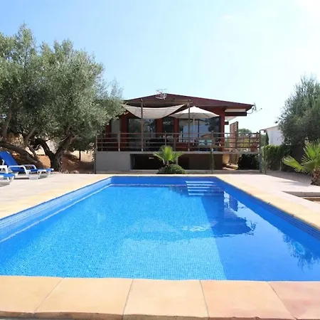 Villa With Private Pool, L'ampolla, Garden And Air Conditioning.